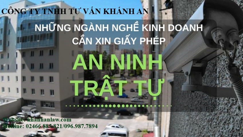 Các ngành nghề cần xin giấy chứng nhận đủ điều kiện an ninh, trật tự