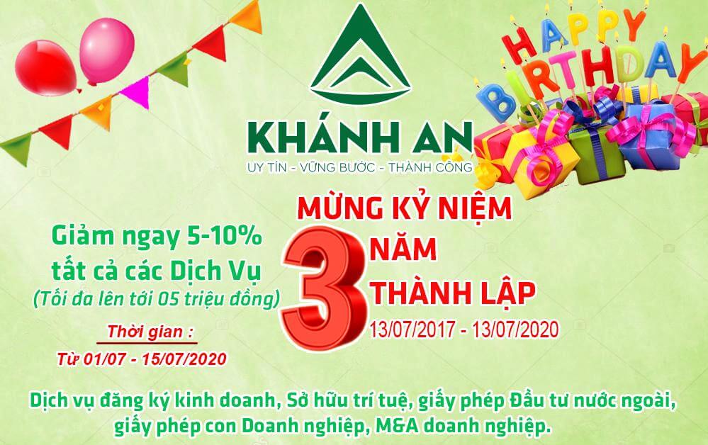 Công ty Khánh An sinh nhật năm thứ 3 (2017-2020)