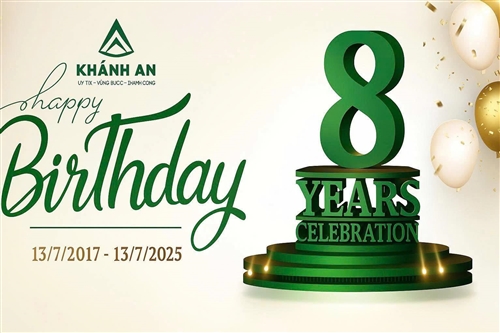 CÔNG TY TNHH TƯ VẤN KHÁNH AN MỪNG SINH NHẬT 8 TUỔI
