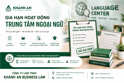 Dịch vụ gia hạn giấy phép trung tâm ngoại ngữ 