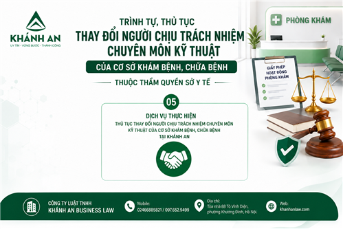 Điều kiện thay đổi người phụ trách chuyên môn kỹ thuật cơ sở khám chữa bệnh