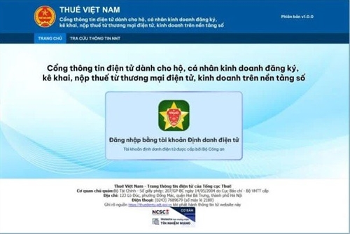 HƯỚNG DẪN THỦ TỤC ĐĂNG KÝ MÃ SỐ THUẾ THƯƠNG MẠI ĐIỆN TỬ ĐỂ KÊ KHAI THUẾ, NỘP THUẾ ONLINE TRÊN CỔNG THÔNG TIN ĐIỆN TỬ