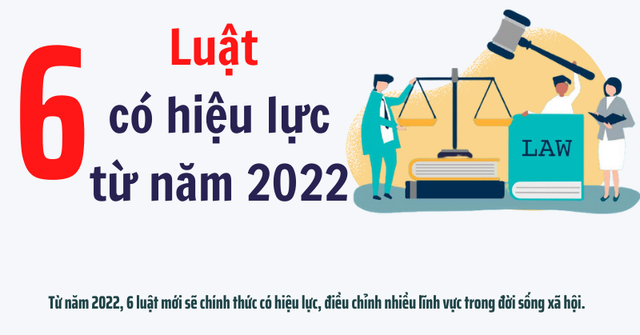 [01/2022] Những quy định đáng chú ý trong 06 luật có hiệu lực từ ngày 01/01/2022