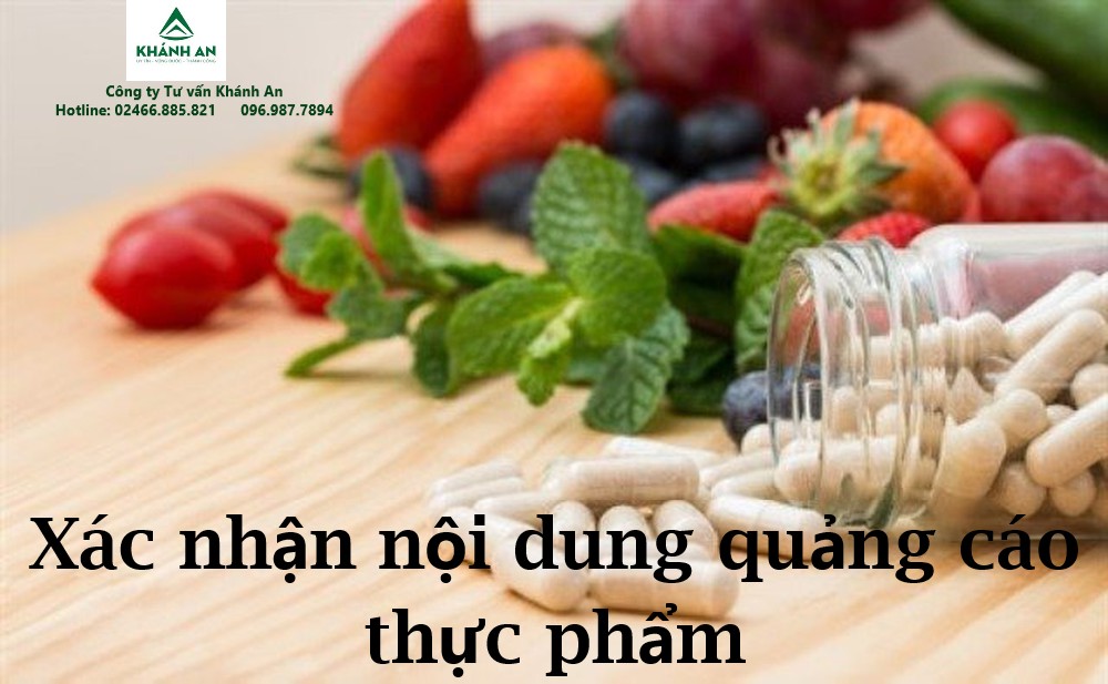 Những quy định về xin xác nhận nội dung quảng cáo thực phẩm, phụ gia thực phẩm