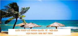 Dịch vụ thay đổi giấy phép lữ hành quốc tế giá rẻ, uy tín