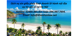 Dịch vụ xin giấy phép kinh doanh lữ hành nội địa uy tín giá rẻ tại Hà Nội