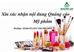 Dịch vụ Xin xác nhận nội dung quảng cáo mỹ phẩm toàn quốc uy tín giá rẻ