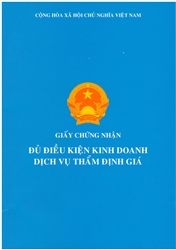 Hồ sơ đề nghị cấp lại Giấy chứng nhận đủ điều kiện kinh doanh dịch vụ thẩm định giá