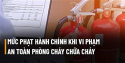 Quy định về mức phạt đối với một số hành vi vi phạm hành chính về phòng cháy, chữa cháy