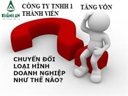 Tăng vốn điều lệ  công ty TNHH 1 thành viên  bằng cách tiếp nhận thêm vốn góp của thành viên