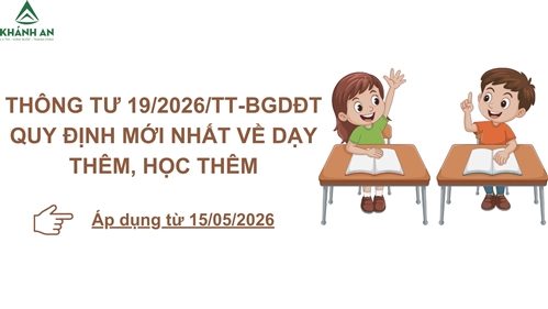 Thông tư 19/2026/TT-BGDĐT: Quy định mới nhất về Dạy thêm Học thêm