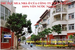 Thủ tục mua nhà ở của Công ty Việt Nam có 100% vốn nước ngoài